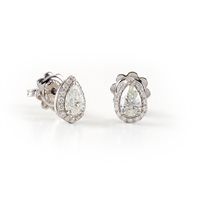 Earrings Damiani Woman MINOU FULL PAVE' FORM in White Gold Diamante 0.60 Ct 20091130 - 20091130